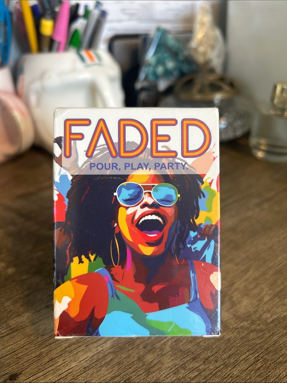 FADED Pour, Play, Party Card Game